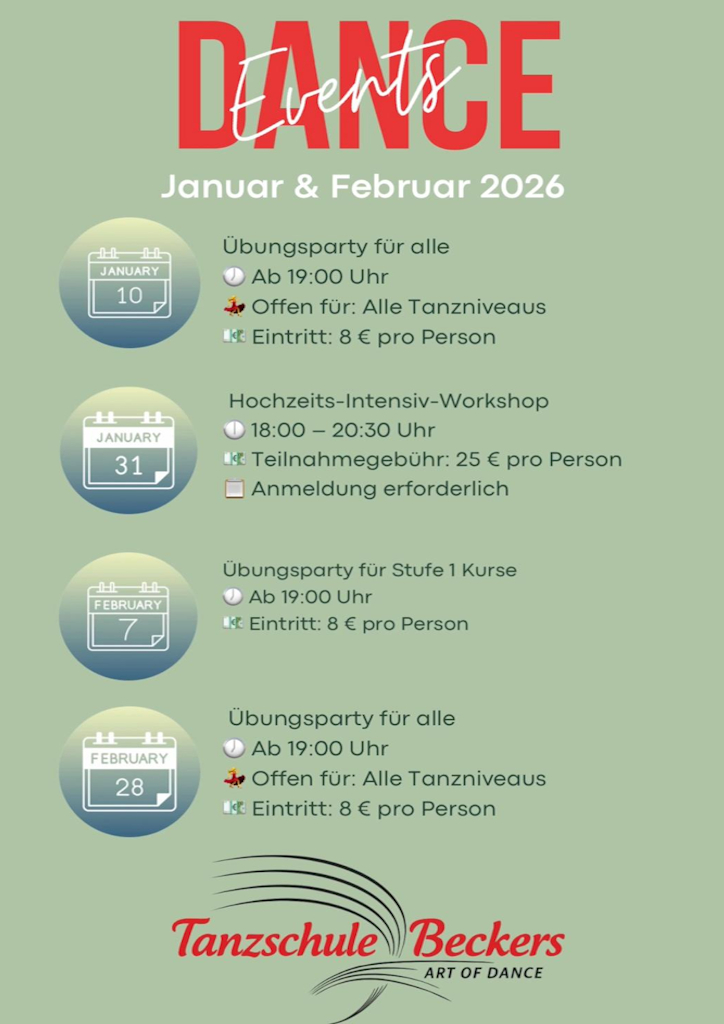 Dance Events Jan Feb 2026